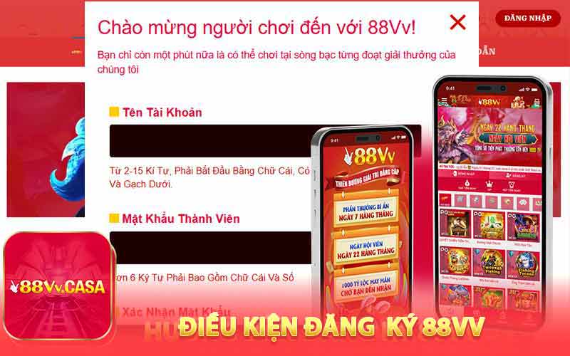 Điều Kiện Để Đăng Ký Tại 88VV