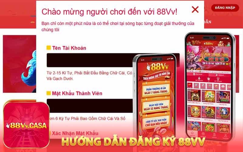 Hướng Dẫn Chi Tiết Từng Bước Đăng Ký 88VV